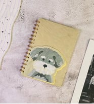 Sevimli Köpek Kapaklı Spiral Defter (Sarı)