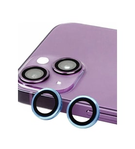 Newface Apple iPhone 14 Raze Metal Kamera Lens - Mavi