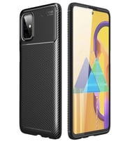 Durukar® Samsung Galaxy M51 Kılıf Auto Focus Karbon Kapak - Siyah