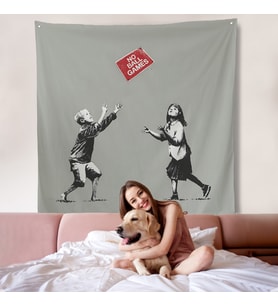 Banksy No Ball Games Duvar Örtüsü-8352