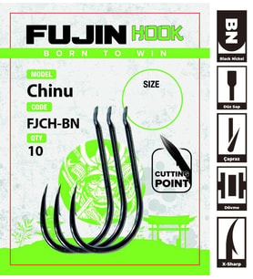 Fujin Chinu Çapraz Deliksiz Olta Kancası 8 No.