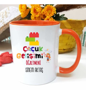 Çocuk Gelişimi Öğretmenine Özel Öğretmenler Günü Hediyesi Kişiye Özel Kupa Barda