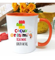 Çocuk Gelişimi Öğretmenine Özel Öğretmenler Günü Hediyesi Kişiye Özel Kupa Barda