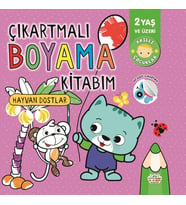 Çıkartmalı Boyama Kitabım Hayvan Dostlar
