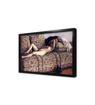 Nude On A Couch Çerçeveli Mdf Tablo