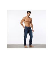 Erkek 512 Slim Taper lacivert likralı Kot Pantolon -1182