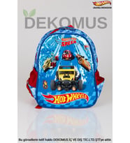 YENİ SEZON LİSANSLI TEK BÖLMELİ KÜÇÜK BOY 32 CM HOT WHEELS ANAOKUL ÇANTASI