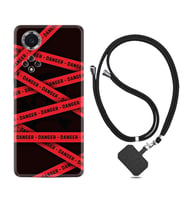 Huawei Nova Y70 Y90 Nova 9 SE  Kılıf Boyun Askılı Silikon Danger 1372