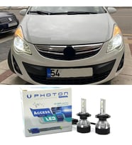 Opel Corsa D Led Xenon Uzun Far Ampulü H1 Access Yeni Seri Beyaz 2006-2014
