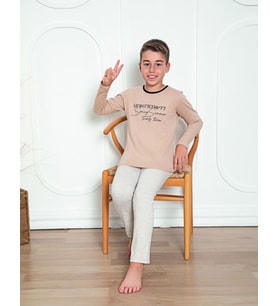 Donex Erkek Çocuk Uzun Kollu Pijama Takımı 506 (Karışık)