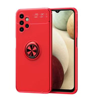 Samsung Galaxy A13 4G Kılıf Yüzüklü Magnetli Ravel Case Kapak (Kırmızı)