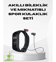 Spor Bileklik + Kablosuz Bluetooth Kulaklık Fitness Seti