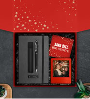 Kişiye Özel Defter & Deri Kılıflı Touch Pen Kalem & Çerçeve Hediye Seti