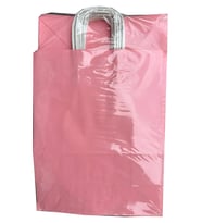 Büküm Saplı Kraft Kağıt Çanta Karton Hediyelik Poşet Torba - Pembe - 31x41 Cm. - 25 Adetlik 2Paket
