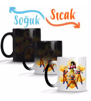 Dragon Ball Goku Sihirli Kupa Bardak Porselen