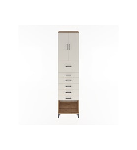 Hyperion Dolap 2 Raflı 6 Çekmeceli 2 Kapaklı 60x44x243 Çam-Aytaşı