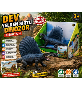 Yelken Sırtlı Dinozor Figürü Gerçekçi Dinozor Oyuncağı Detaylı Tasarım Koleksiyon ve Oyun Figürü