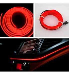 Hyundai Accent Bl. Biz. Kırmızı 2 Metre Neon İp Torpido Fitili Oto Şerit Led