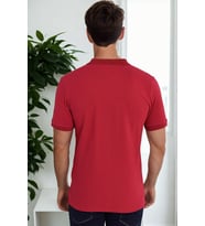 Dewberry Erkek %100 Pamuk Tişört Bordo T9561 Jean ve Şort Kombini, Günlük Üst Giyim, Seyahat Gardırobu