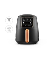 Karaca Air Pro Cook XL 2 in 1 Konuşan Airfryer Black Copper 4L