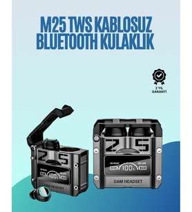 Powerbank Özellikli Kablosuz Kulaklık  Otomatik Bağlantı  Şarj Kutusu Dahil