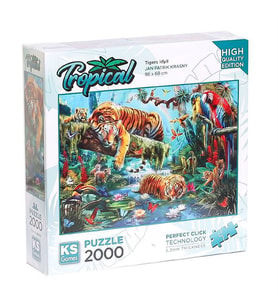 Ks Games Puzzle 2000 Parça Tigers Idyll 22512