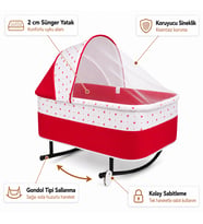Chubby Baby Yer Beşiği Anadizi Gondol Sallanır Sabitlemeli Sineklikli