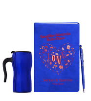 Sevgililer Gününe Özel Mavi Defter Kalem & Termos Mug Hediye Seti 11
