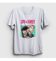 Presmono Unisex Beyaz Poster V3 Anime Spy X Family T-Shirt 318723tt