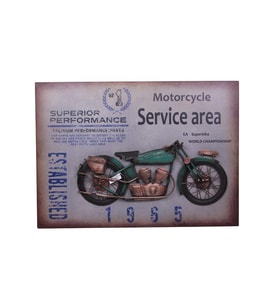 Motorsiklet Tablo Pano Vintage Dekoratif Ev Ofis Hediyelik