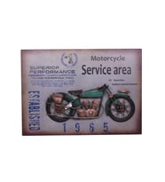 Motorsiklet Tablo Pano Vintage Dekoratif Ev Ofis Hediyelik