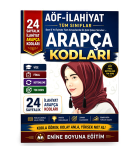 AÖF İLAHİYAT ARAPÇA – TÜM SINIFLAR İÇİN (Kodlarla ARAPÇA)