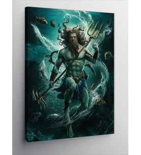 Kanvas Tablo Poseidon
