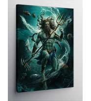 Kanvas Tablo Poseidon