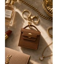 Kahverengi Mini Çanta Charm Anahtarlık Çanta Aksesuarı & iPod Tarzı Mini Cüzdan Charm