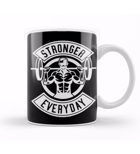 Weightlifting Stronger Everyday Kupa Bardak Porselen