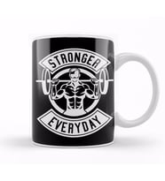 Weightlifting Stronger Everyday Kupa Bardak Porselen