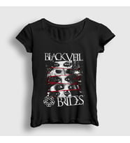 Presmono Kadın Siyah Eyes Black Veil Brides T-Shirt 18823tt