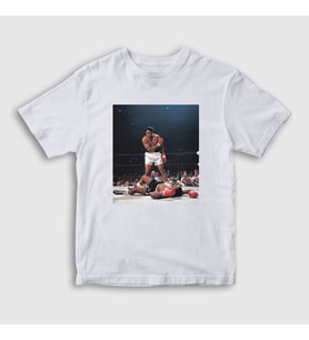 Presmono Unisex Çocuk Beyaz Knockout Muhammed Ali T-Shirt 230489tt