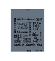 Rich New Seri N-499 Stencil 35x25 cm