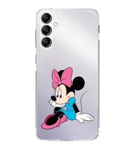 PrintiFy Samsung Galaxy S24 FE ile Kamera Korumalı Kapak Minnie Mouse Tasarımlı Şeffaf Kılıf