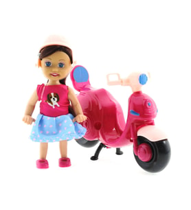 Mulvxurg  Urg02 Cute Doll Mini Bebek Ve Mor Vespa (Mulvix)