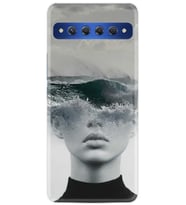 TCL 10 Plus Kılıf Desenli Silikon Anti Social Social Club