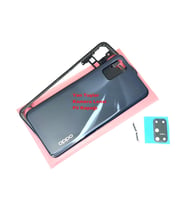 Tkgz Oppo A72 kasa Arka Pil Batarya Kapağı SİYAH