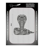 Yılan Snake Mandala Motif Iron Press Tekstil Ütü İle Yapışan Transfer Baskı Kağıdı DTF BASKI