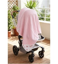 Pembe Müslin Battaniye 4 Katlı 85x85 cm Çok Amaçlı Bebek Örtüsü