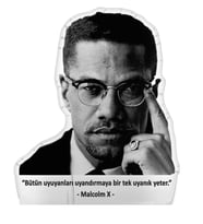 Malcolm X Tasarımlı Yastık