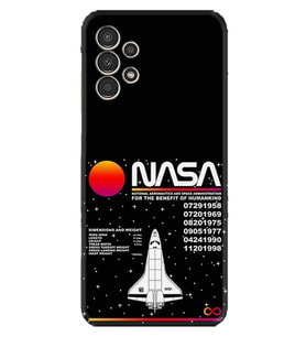 Samsung Galaxy M14 Kılıf Resimli Desenli Baskılı Silikon Nasa 2 1407