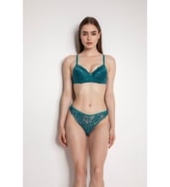 Northcity Yeşil Destekli Slip Külotlu Dantelli Sütyen Takımı 4007