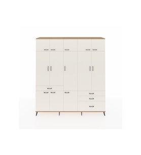 Hyperion Gardrop 8 Raflı 4 Çekmeceli 3 Askılı 220x44x243 Çam-Aytaşı/Aytaşı